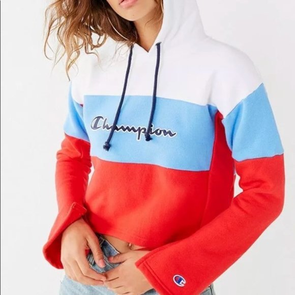 Champion Colorblock Sweatshirt Hoodie - Picture 1 of 4